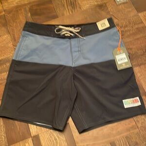 Howler Bros-Buchannon Boardshorts 18"-HB Chargers : Antique Black/Blue Mirage-31
